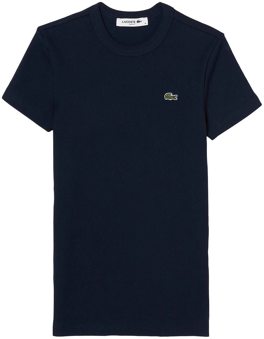 Lacoste T-Shirt Slim Fit Shirt aus Bio-Baumwolle navy blue