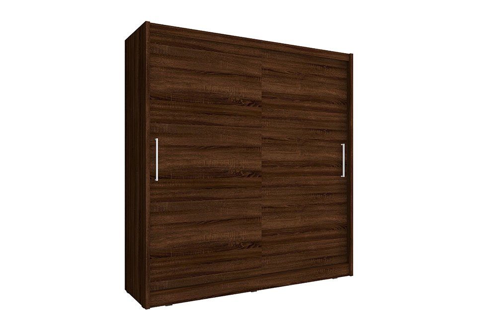 JVmoebel Kleiderschrank Design Kleider Schrank Schiebe Schränke Holz Schwebe Türen Kleider Braun