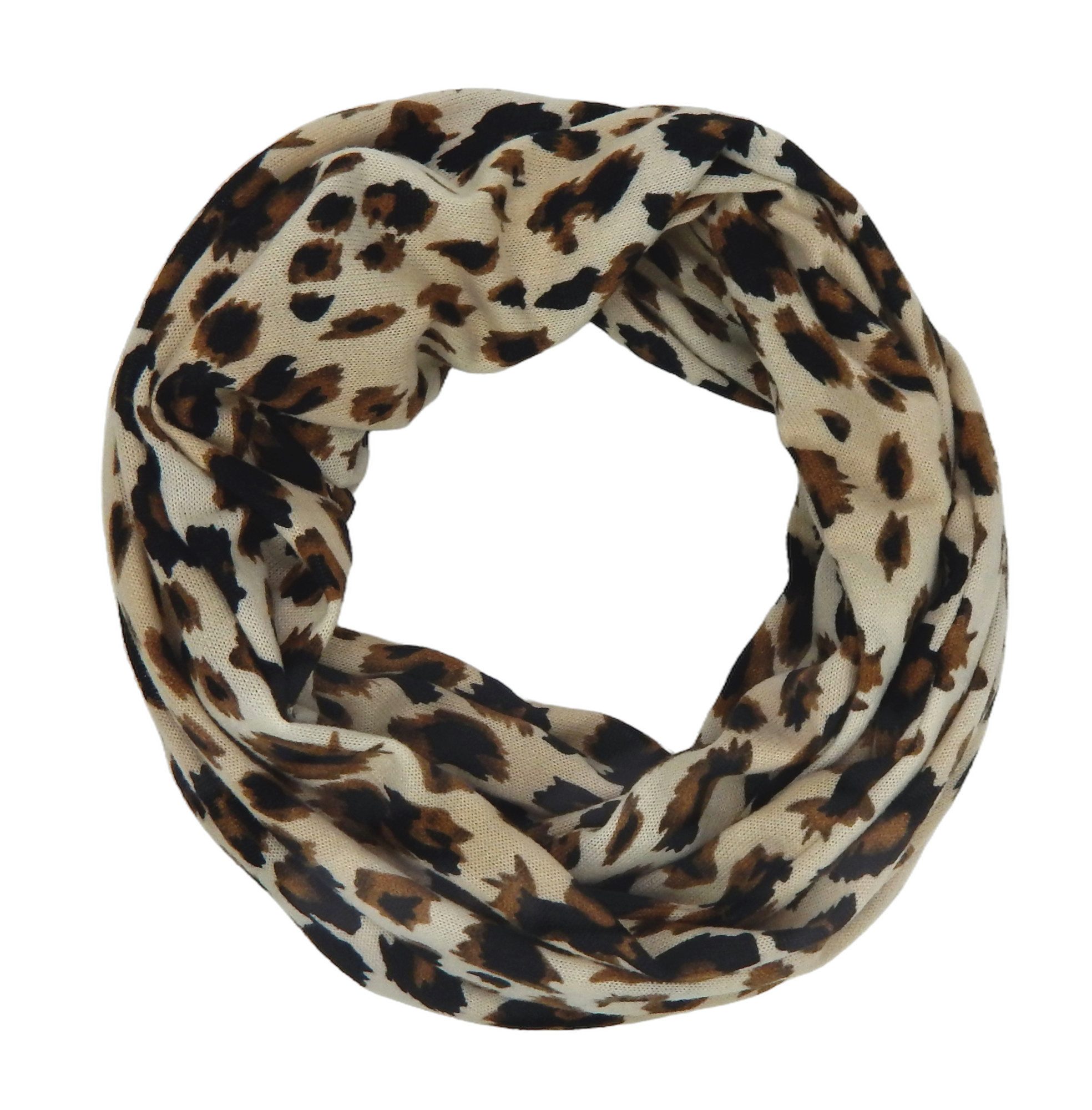 Ella Jonte Loop, Strickloop Leopard beige günstig online kaufen