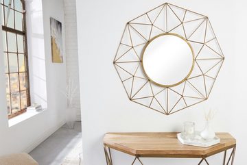 riess-ambiente Wandspiegel DIAMOND XL 90cm messing (Einzelartikel, 1-St), Wohnzimmer · Flur · Schlafzimmer · Eisen · Retro Design