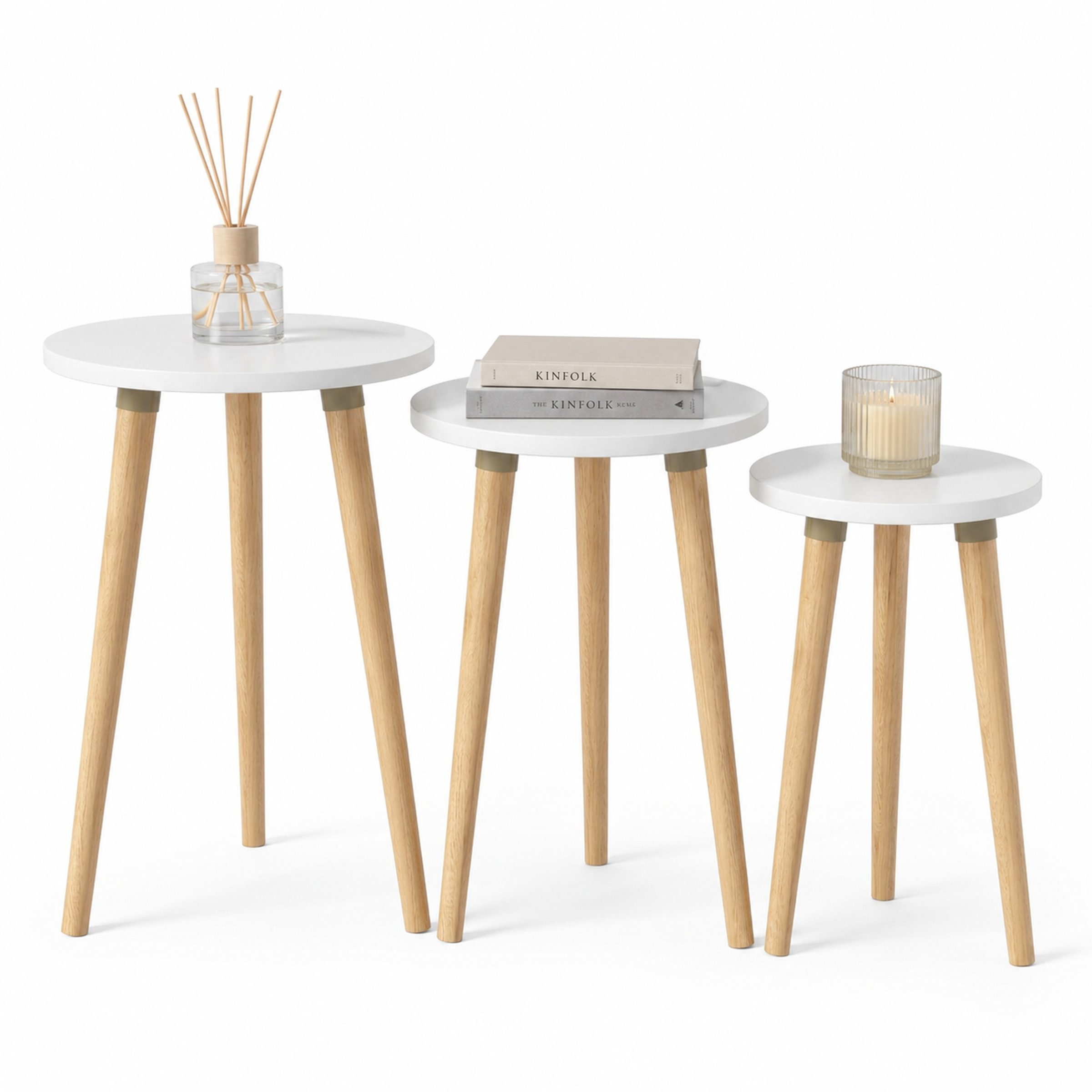 VCM Couchtisch Beistelltisch Wohnzimmer Barilo H. 52 x B. 34 x T.