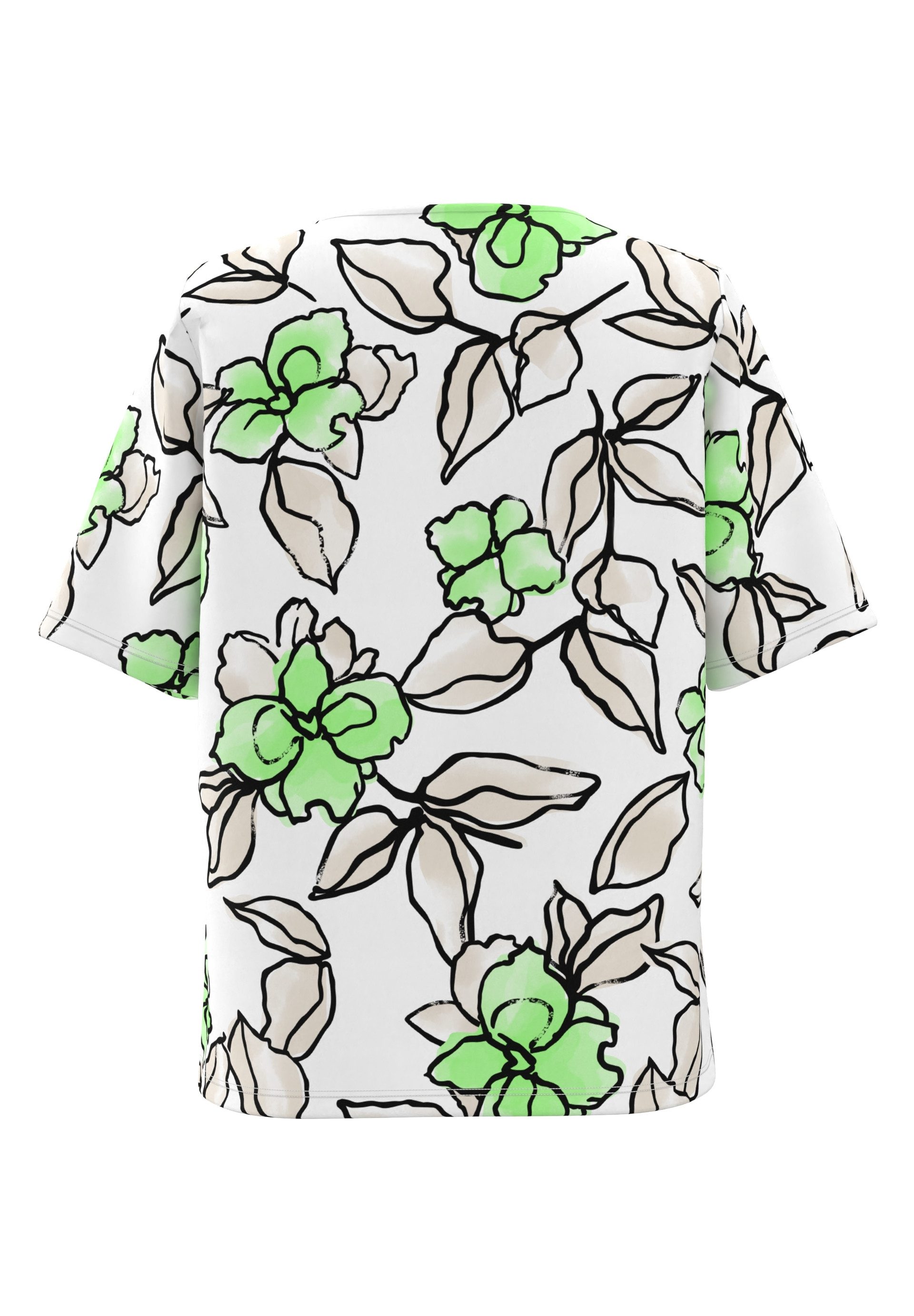 FRANK WALDER T-Shirt mit Blumenprint