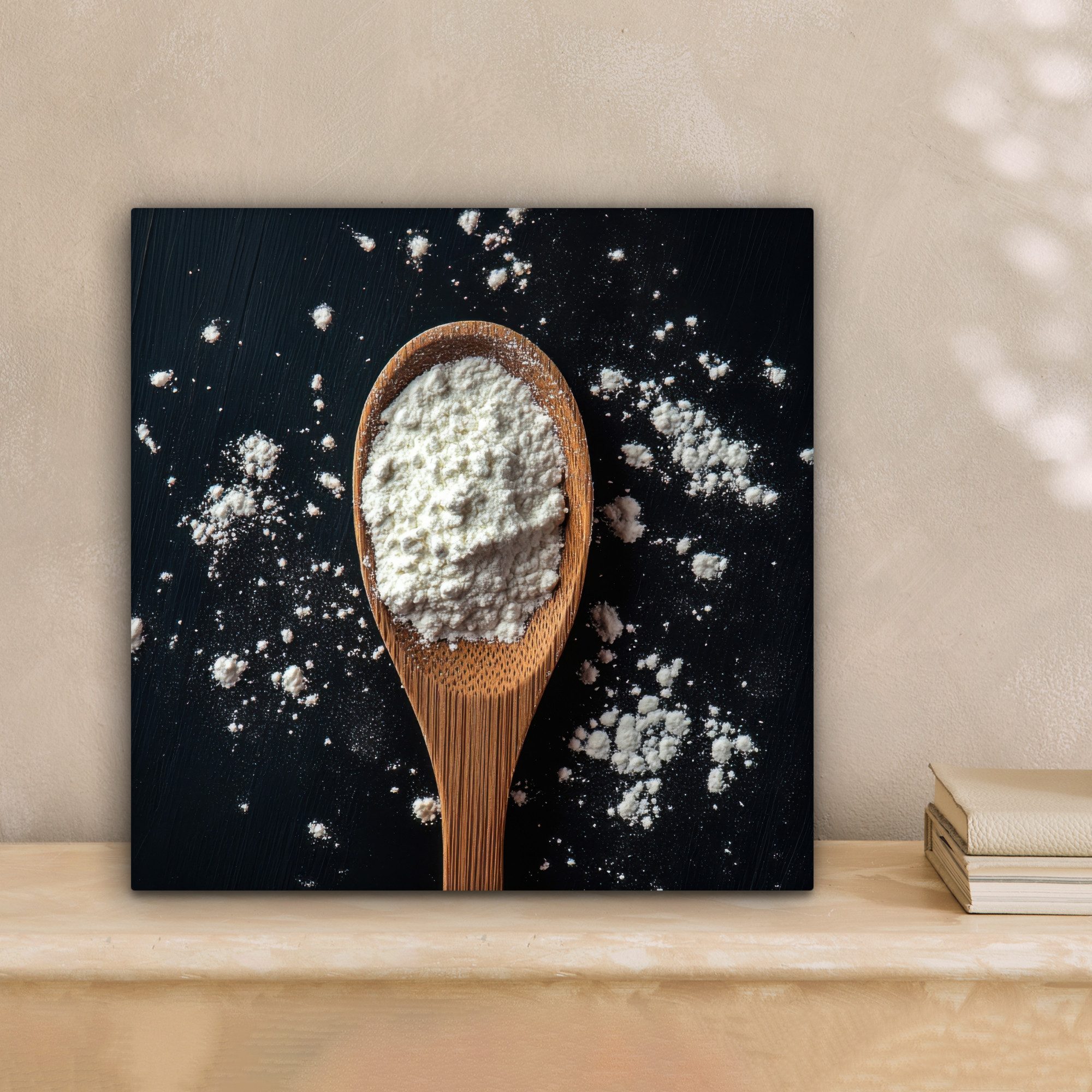 OneMillionCanvasses® Leinwandbild Mehl - Holz - günstig online kaufen