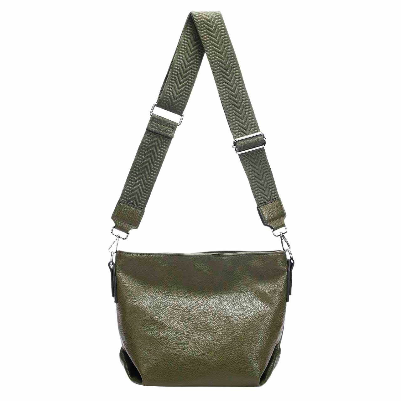 ITALYSHOP24 Schultertasche Damen Tasche Shopper CrossBody Brusttasche Umhän günstig online kaufen