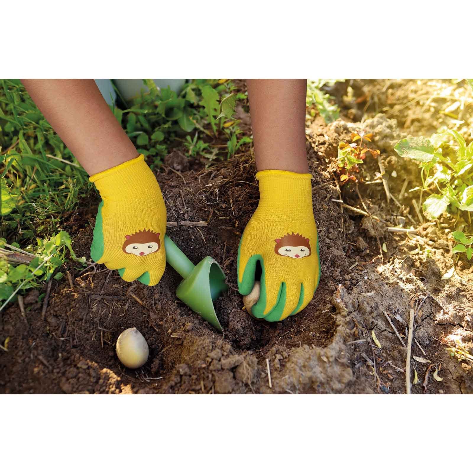 SPONTEX Nitril-Handschuhe Spontex Kinderhandschuhe Gartenzwerg, Hände zum Spielen, kleine für (Spar-Set)