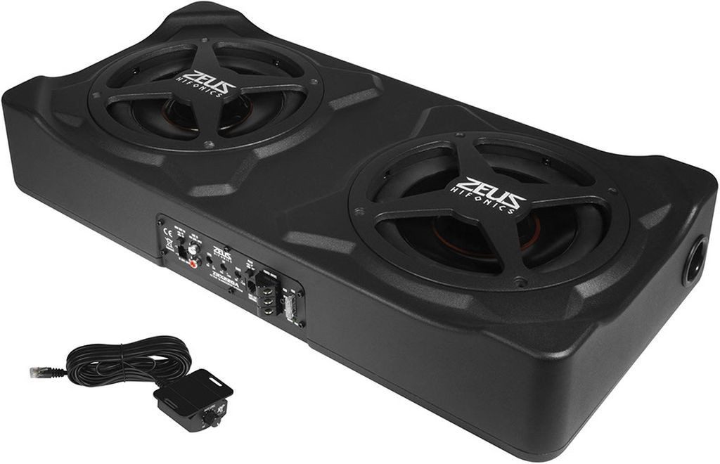 Hifonics ZRX220A 2 x 20 cm (8) Aktiv-Dual-BassreSubwoofer Auto-Subwoofer (300 W, max.: W cm)