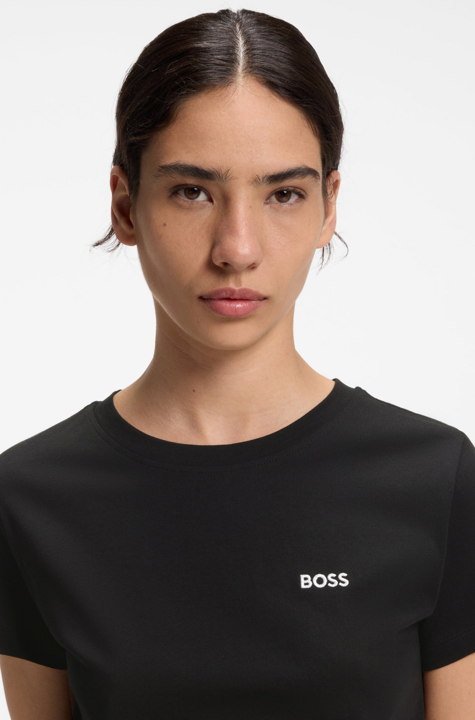 BOSS ORANGE T-Shirt Esogo Premium Damenmode mit Logo