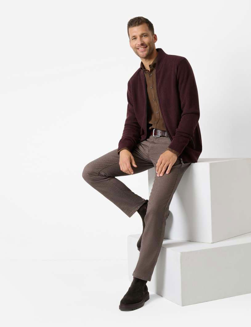 Brax 5-Pocket-Hose CADIZ - Wool-Look aus softem Baumwoll-Mischgewebe – Bild 4 von 4