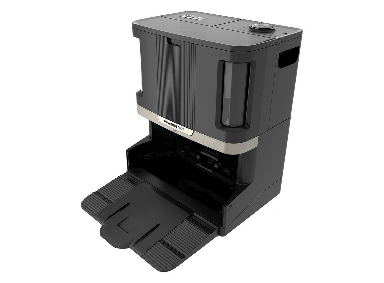 Shark Saugroboter PowerDetect NeverTouch Pro, ohne Beutel, App-Steuerbar, Hindernissensor, Rückkehr zur Station, Wischfunktion schwarz