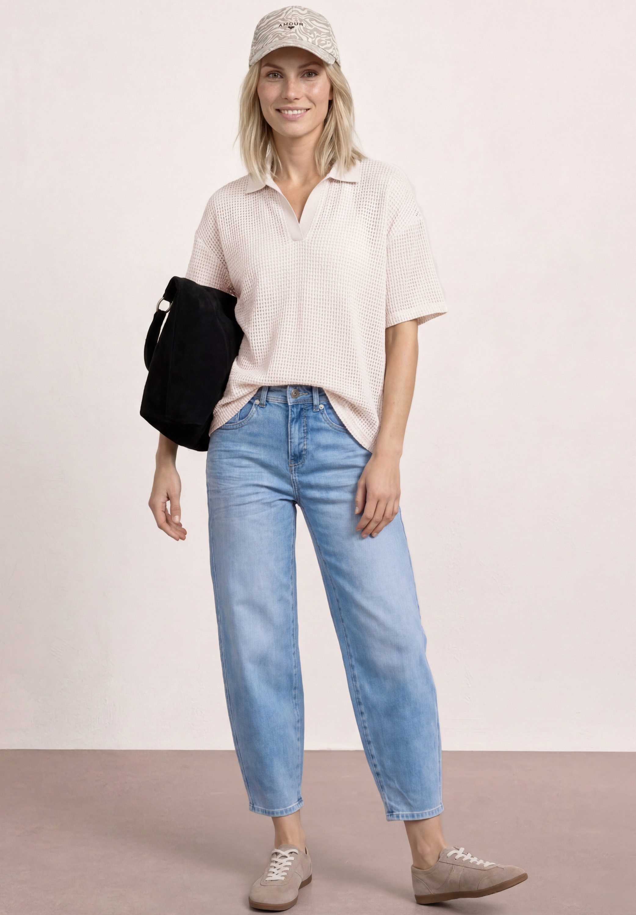 STREET ONE Poloshirt 2-in-1 Mesh-Poloshirt mit Kurzarm – Bild 4 von 5