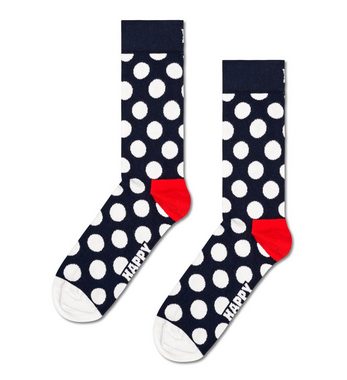 Happy Socks Socken 4-Pack Classic Navy Socks Gift Set (Packung, 4-Paar) Dots & Stripes