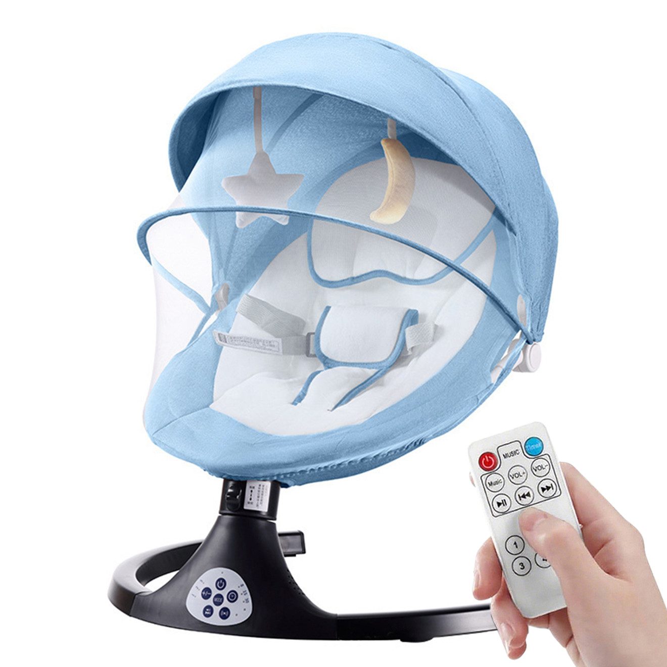 CLTYQ Babywippe babyschaukel Kippfunktion,klappbar,Dreistufige Richtungsein günstig online kaufen