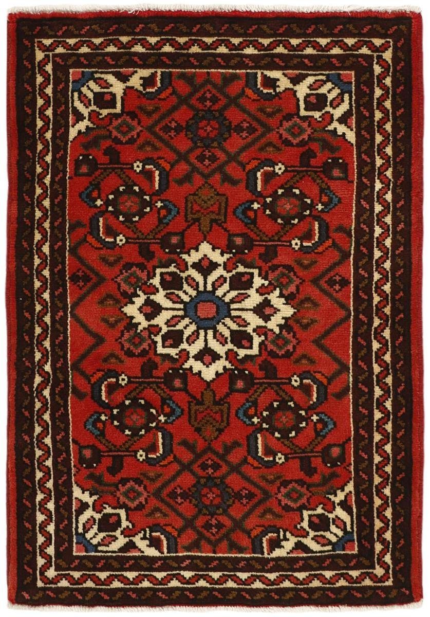 Orientteppich Hosseinabad 69x96 Handgeknüpfter Orientteppich / Perserteppich, Nain Trading, rechteckig, Höhe: 12 mm