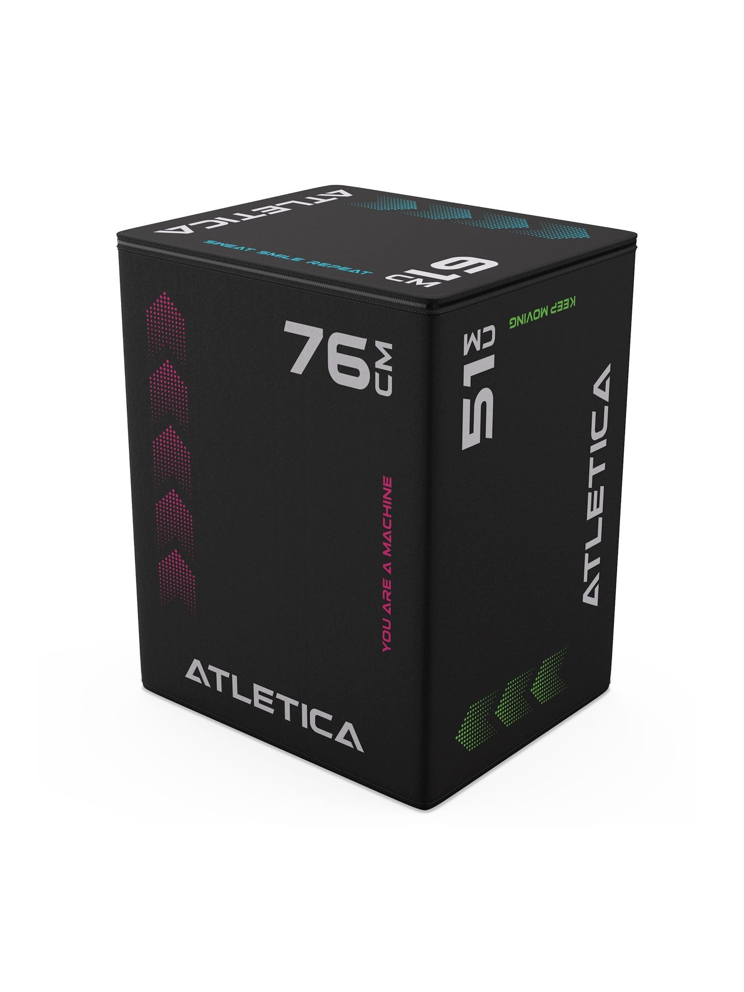 ATLETICA Plyo-Box Plyo Sprungbox, 76x61x51 cm