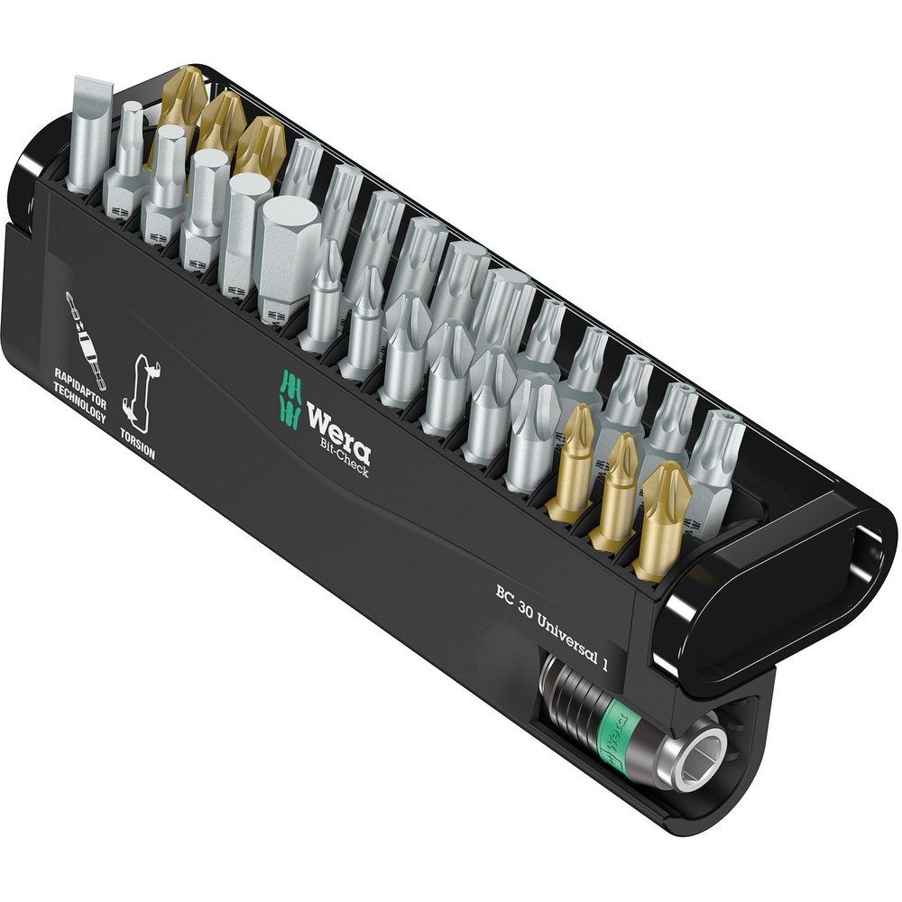 Wera Bit-Set Wera BC Universal/30 Bit-Check 05056440001 Bit-Set 30teilig Schlitz, K