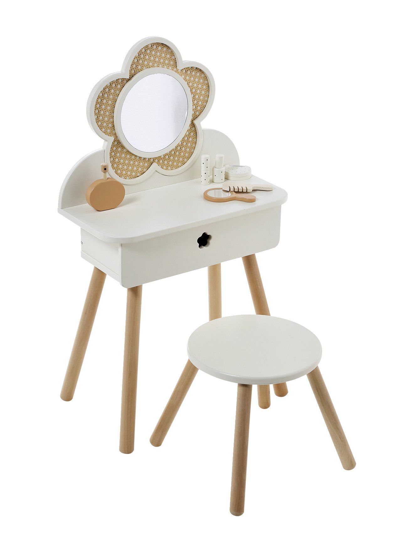vertbaudet Spielwerkbank Kinder Schminktisch mit Zubehoer, Holz FSC® und Ra günstig online kaufen