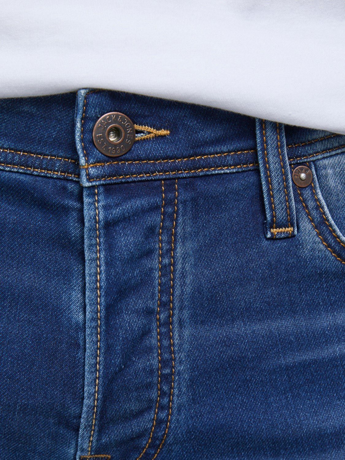 Jack & Jones Slim-fit-Jeans mit GLENN Jeanshose Stretch