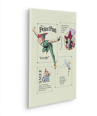 Komar Leinwandbild Keilrahmenbild - Peter Pan Let´s Fly! - Größe 40 x 60 cm, Disney (1 St)