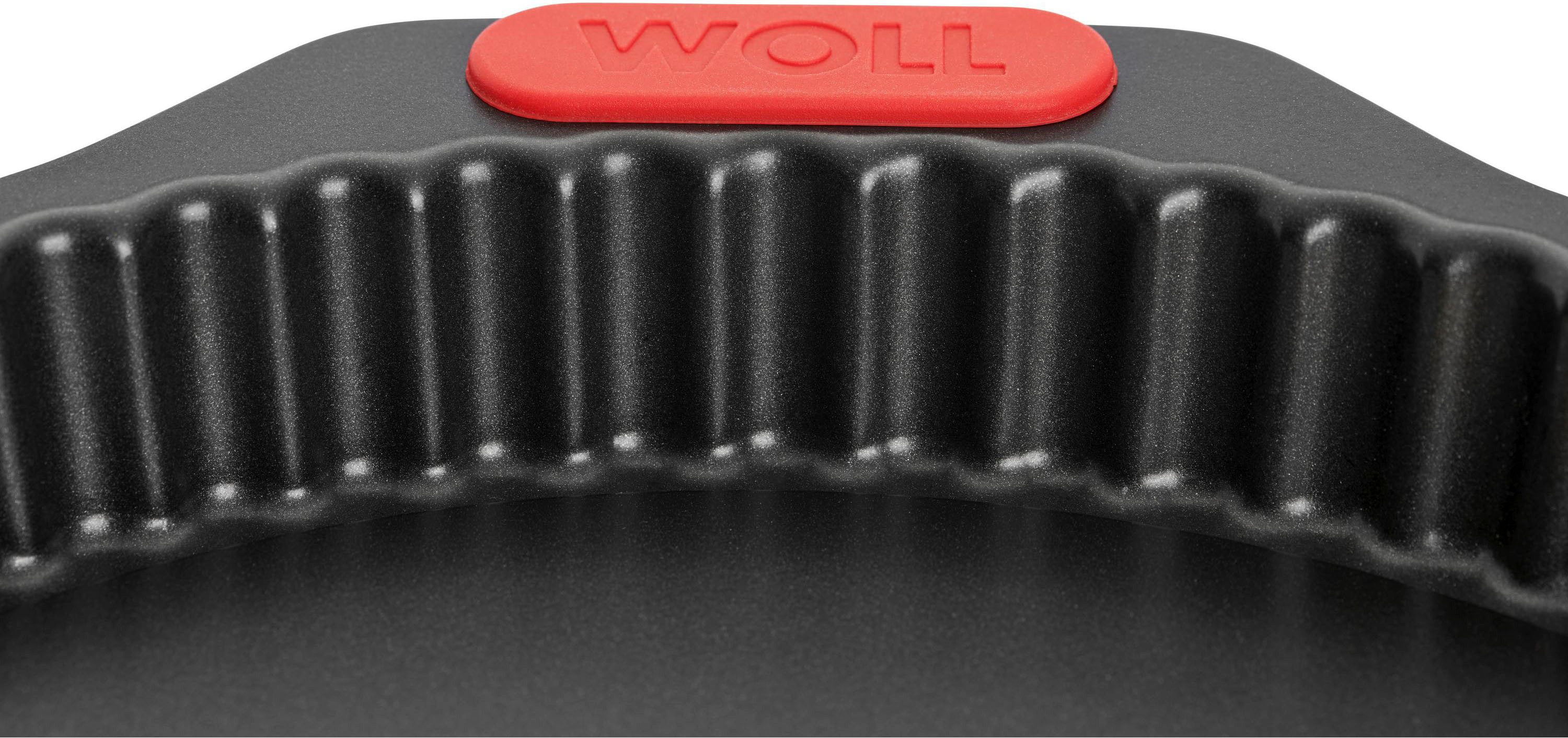 WOLL Tarteform Woll Let's bake! Quiche- und Tarteform, Kuchenform, Backform, rund, (1-tlg), mit Antihaftversiegelung und integrierten Silikongriffen, PFAS-Frei