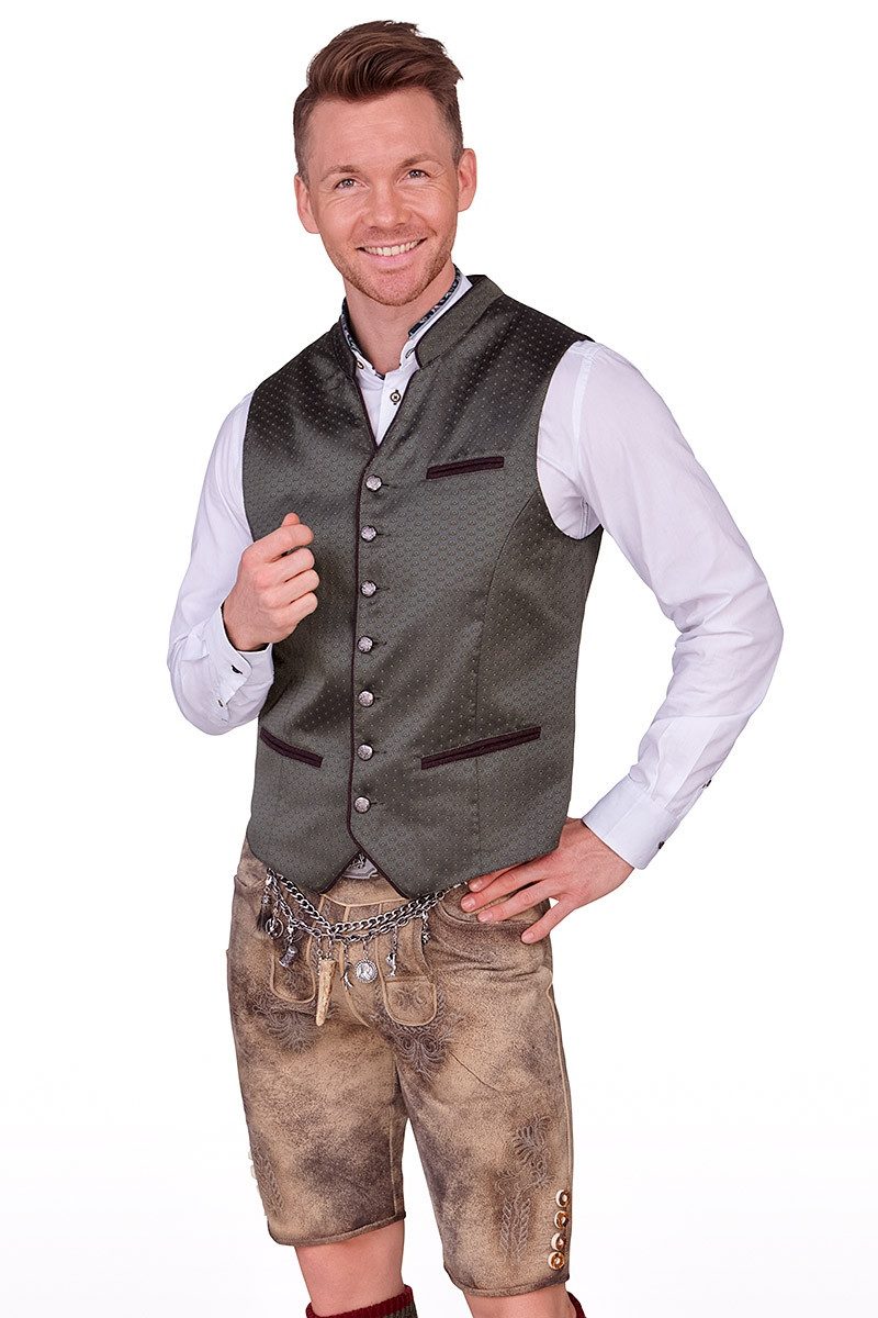 Hammerschmid Trachtenlederhose Lederhose Herren kurz - WAGING - hellbraun