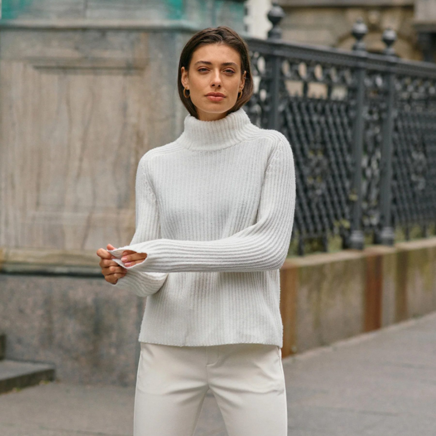 Mos Mosh Strickpullover Pullover THYRA aus Wolle