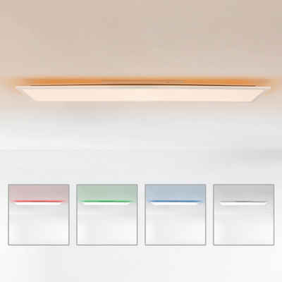 Lightbox LED Panel, CCT - über Fernbedienung, LED fest integriert, warmweiß - kaltweiß, dimmbar, 120 x 30 cm, RGB Backlight, Memoryfunktion über Wandschalter
