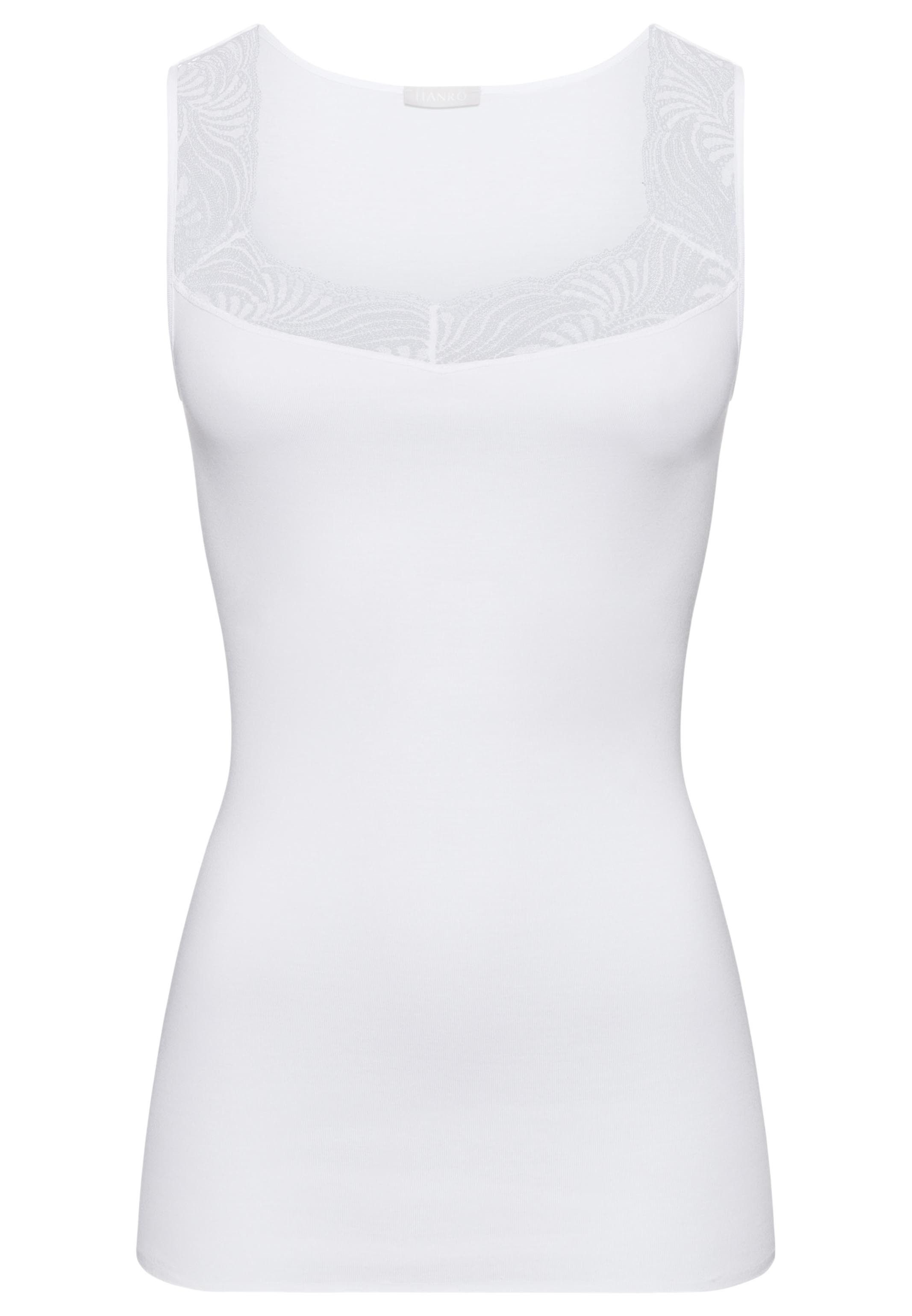 Hanro Unterhemd Cotton Delight (1-St) Unterhemd / Top - Baumwolle - Atmungsaktiv - Top aus feiner Baumwolle