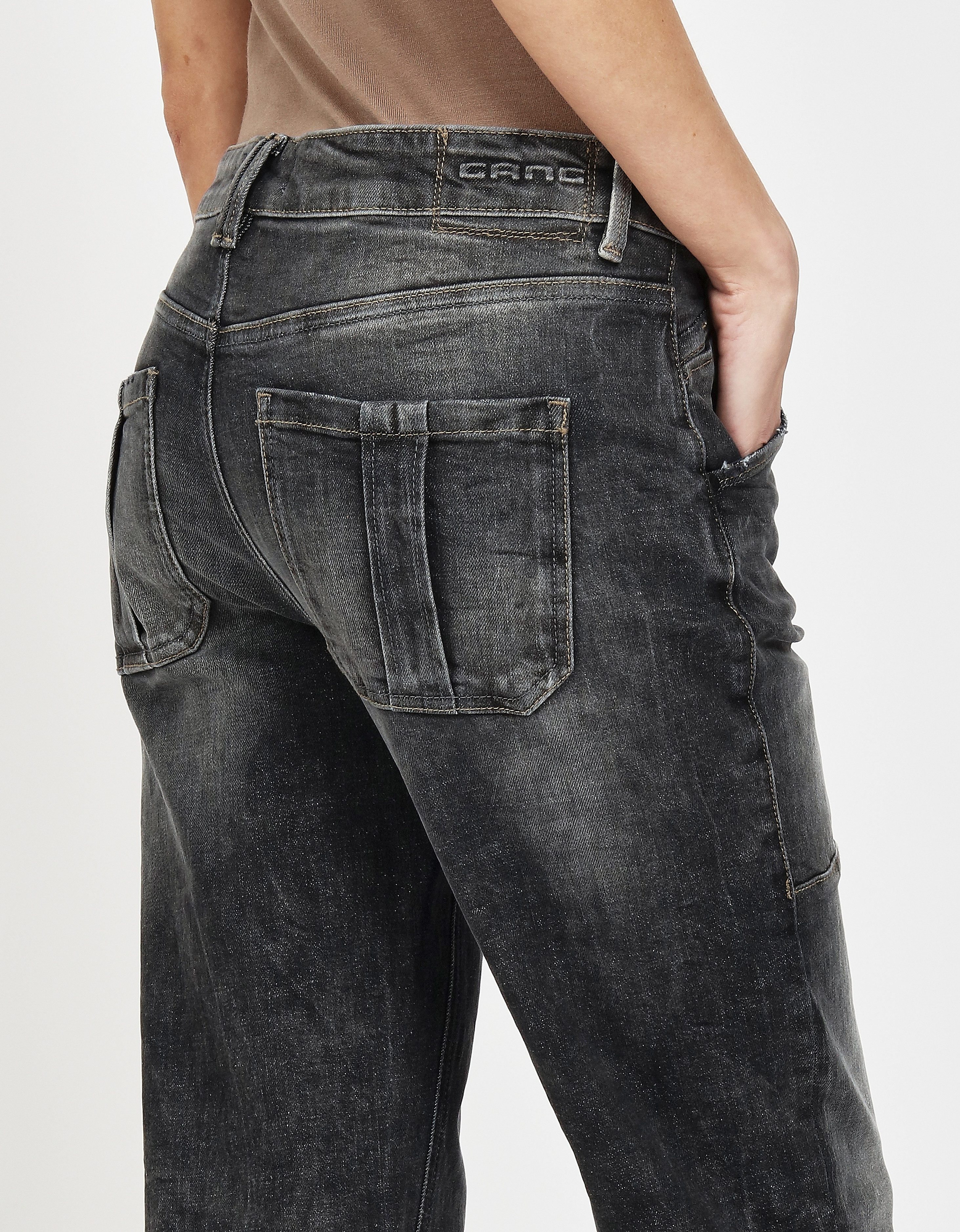 GANG Straight-Jeans 94THELMA WORKER mit aufgesetzten Taschen und typischen Workerdetails