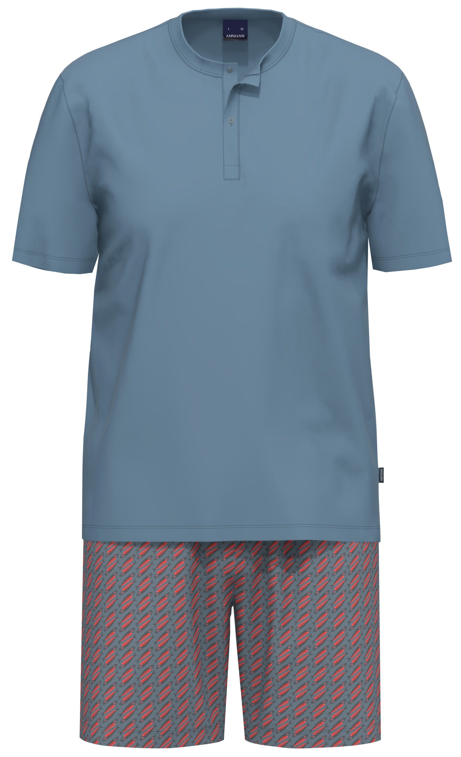 Ammann Shorty Herren Schlafanzug kurz (2 tlg) Baumwolle