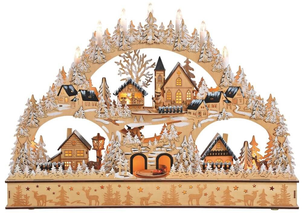 matches21 HOME & HOBBY Kerzenhalter Schwibbogen günstig online kaufen