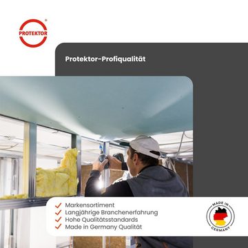PROTEKTOR Profil (Direktabhänger Deckenabhänger flach für CD Profil 60/27, 100-St), Zubehör Deckenprofile Trockenbau, Made in Germany