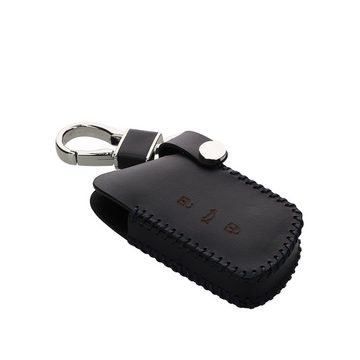 kwmobile Schlüsseltasche Hülle für VW Golf 8 3-Tasten Autoschlüssel Tasche (1-tlg), Autoschlüssel Schlüsselhülle - Schlüssel Cover aus Leder
