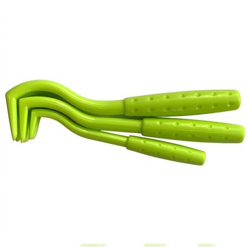 Retoo Zeckenpinzette Zeckenentferner Zeckenzange Set Zeckenpinzette Zeckenhaken 3-Teilig, SET, 3 grüne Zeckenentfernungshaken, Sie quetschen Zecken nicht, Einfache Anwendung Kompakt
