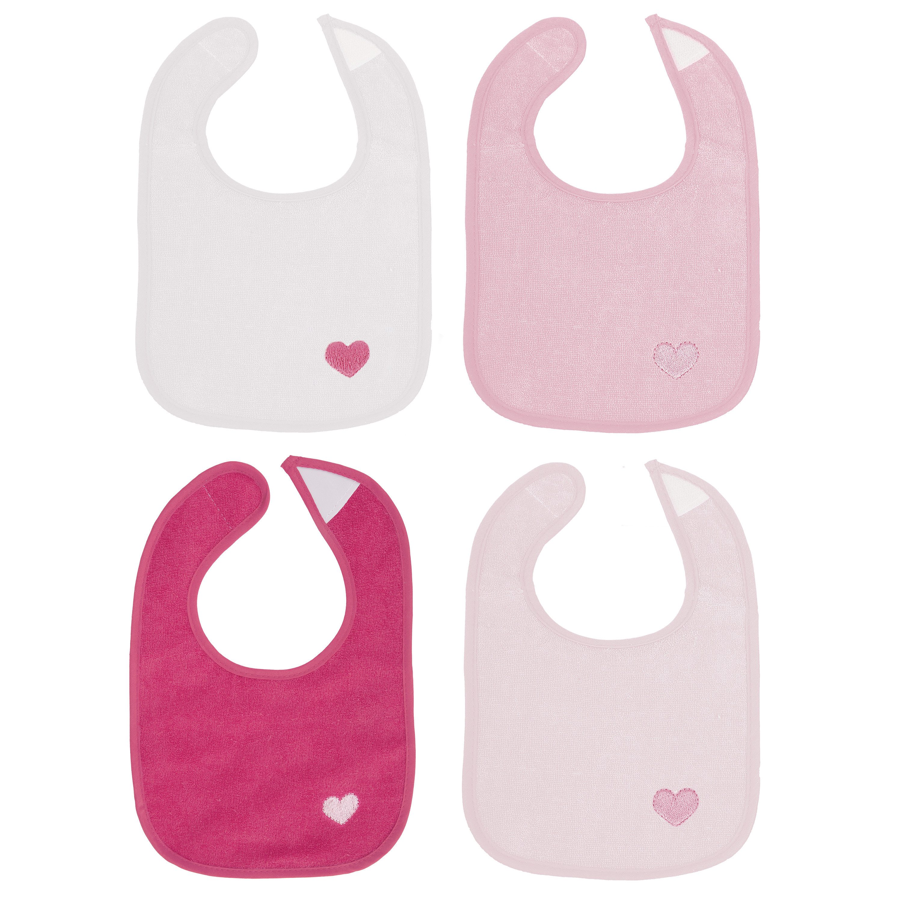 BIECO Lätzchen Bieco Baby Lätzchen 4er Pack abwaschbar Wasserdicht Schlabberlatz