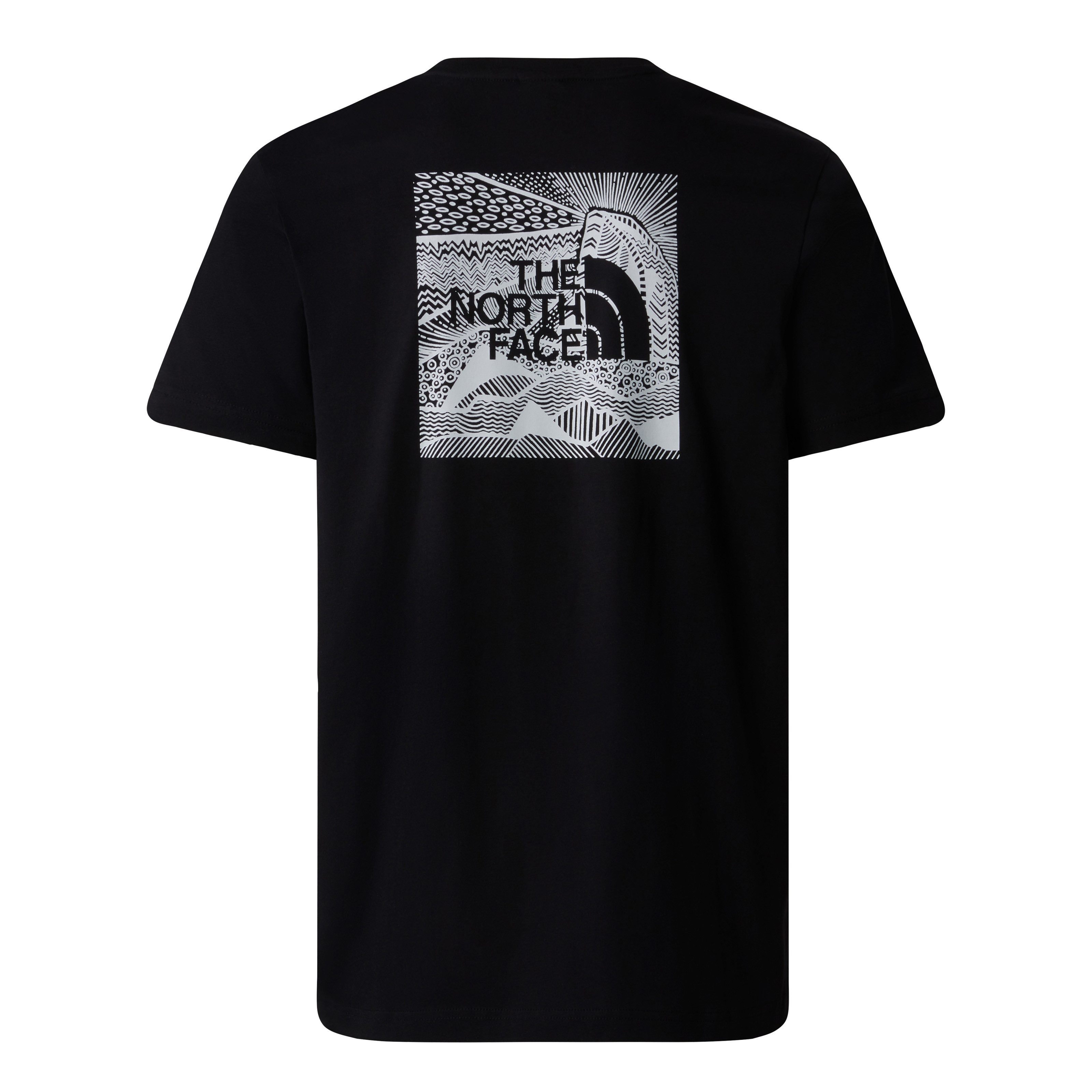 The North Face T-Shirt NSE Box Celebration T-Shirt für Herren mit Rundhalsausschnitt, mit Logo auf der Vorderseite