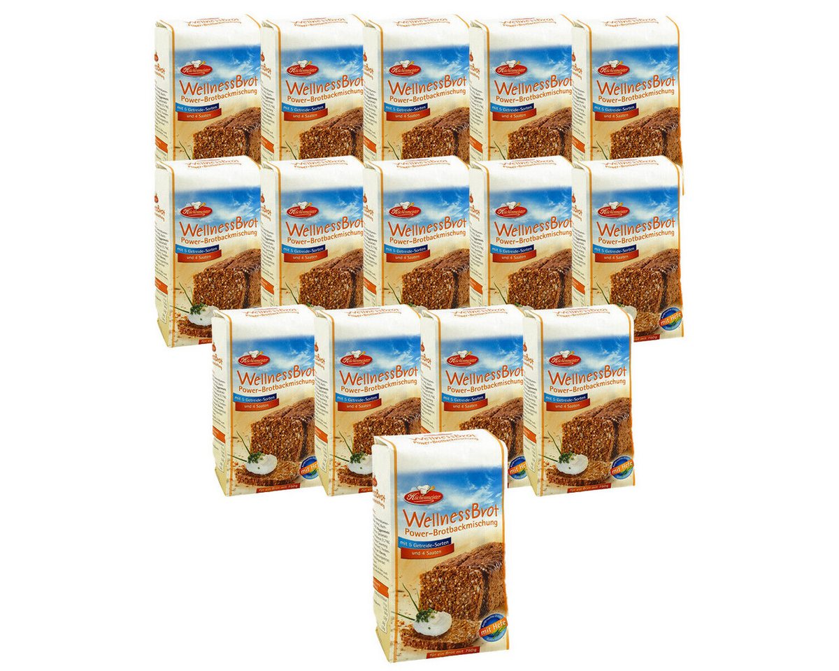 Bielmeier Backmischung Wellnessbrot Power Küchenmeister, 1 x 7500 g, Made in Baden-Württemberg (SET314026-15)