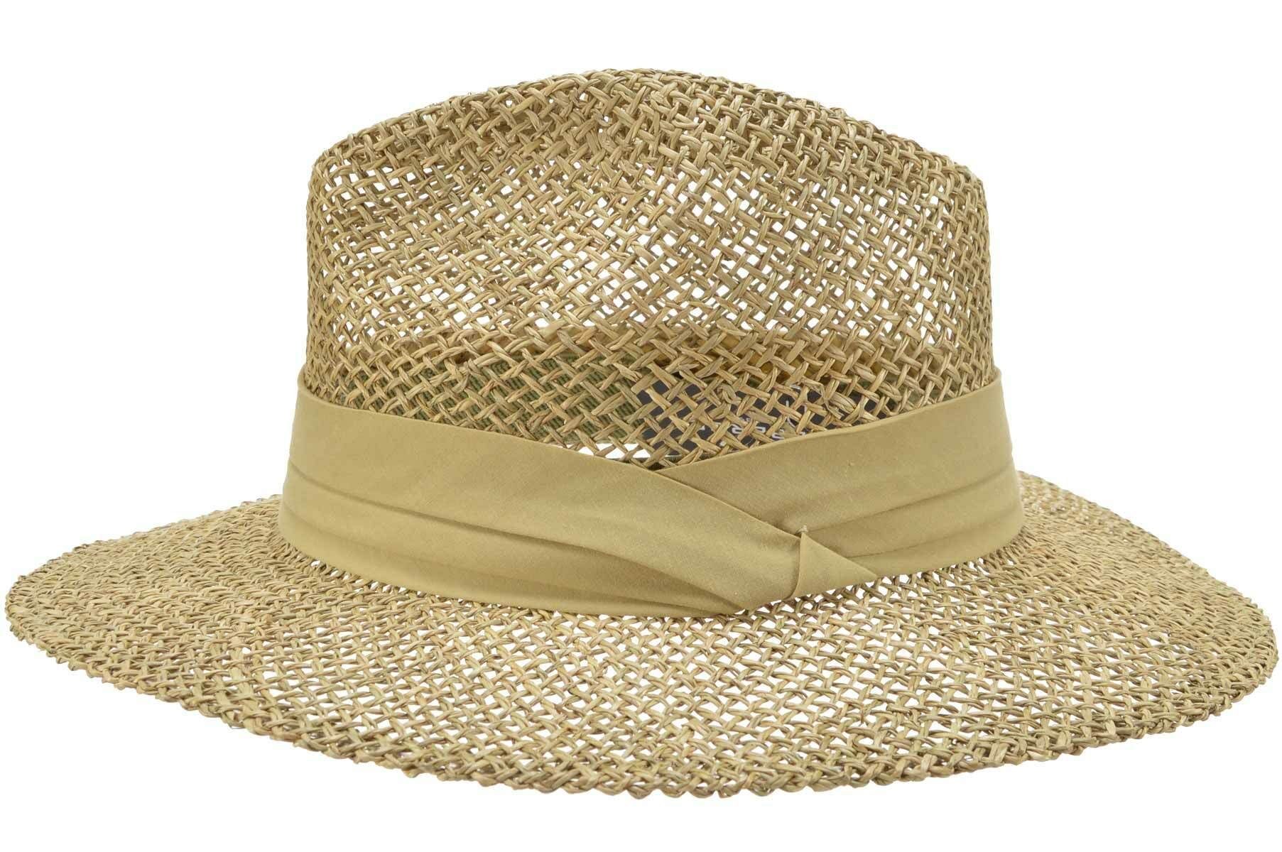 Strohhut Seegras Fedora 55097-0