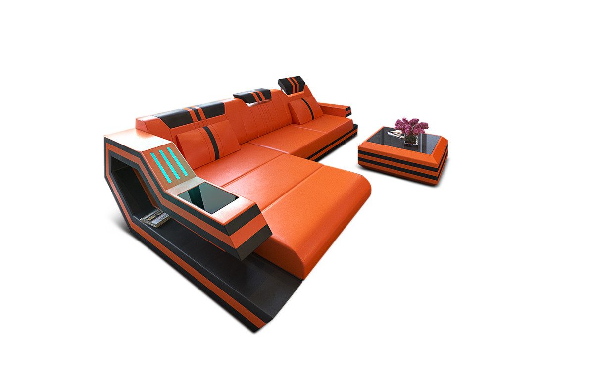 Sofa Dreams Ecksofa Ledercouch Ledersofa Ravenna günstig online kaufen