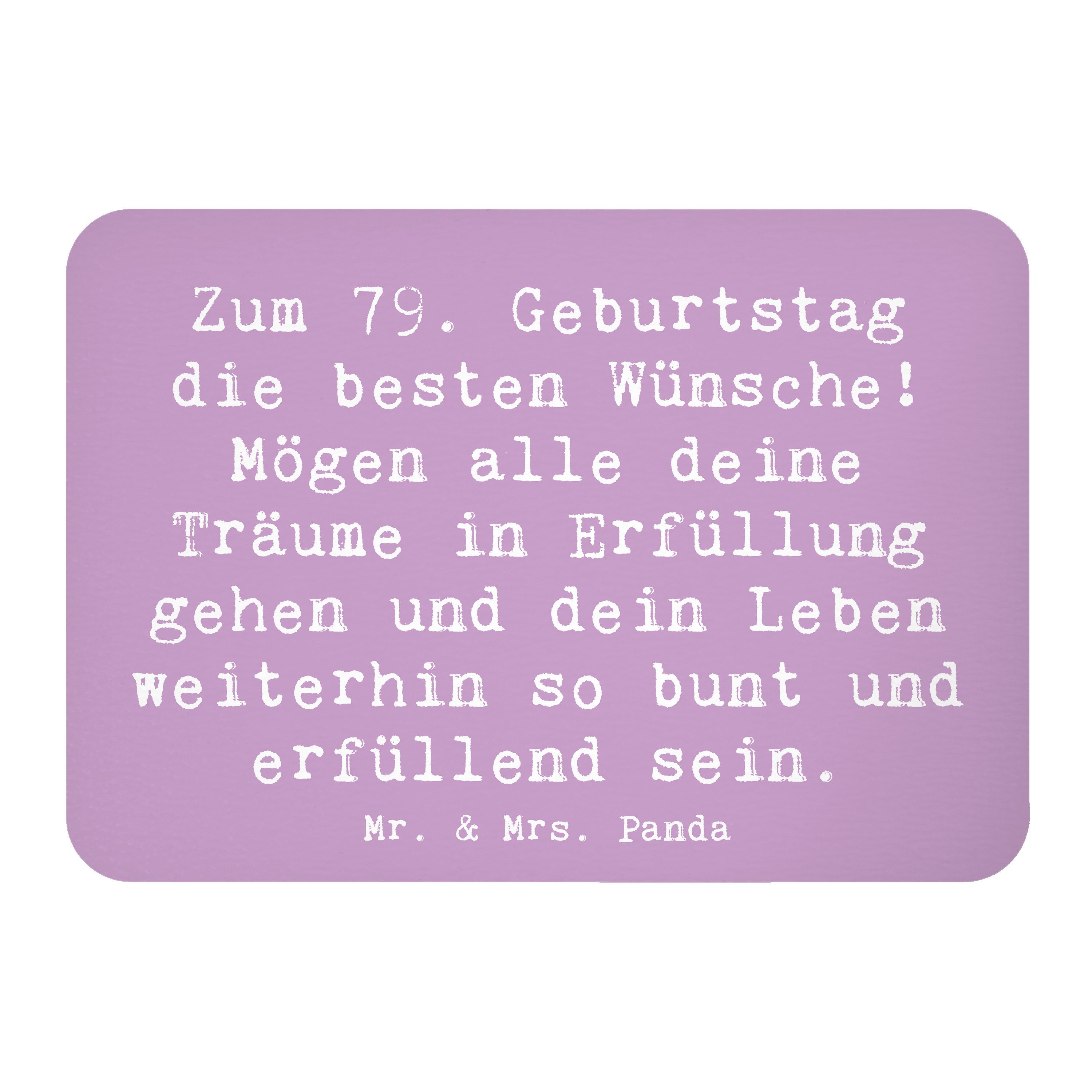 Magnet Spruch 79. Geburtstag - Lavendeltraum - Geschenk, Lebenserfüllung, li