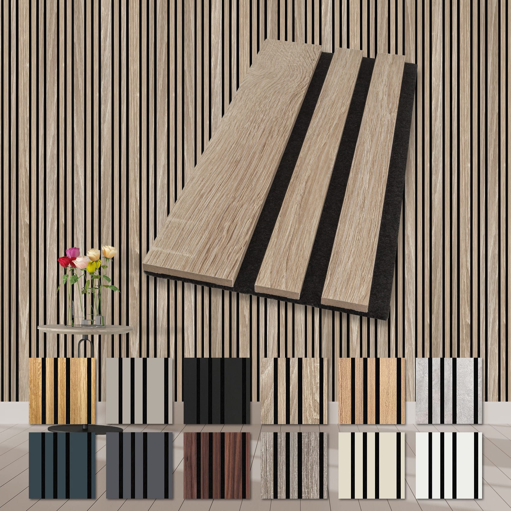 Hexim Wandpaneel, (Akustikpaneele Holz Musterstück Mila günstig online kaufen