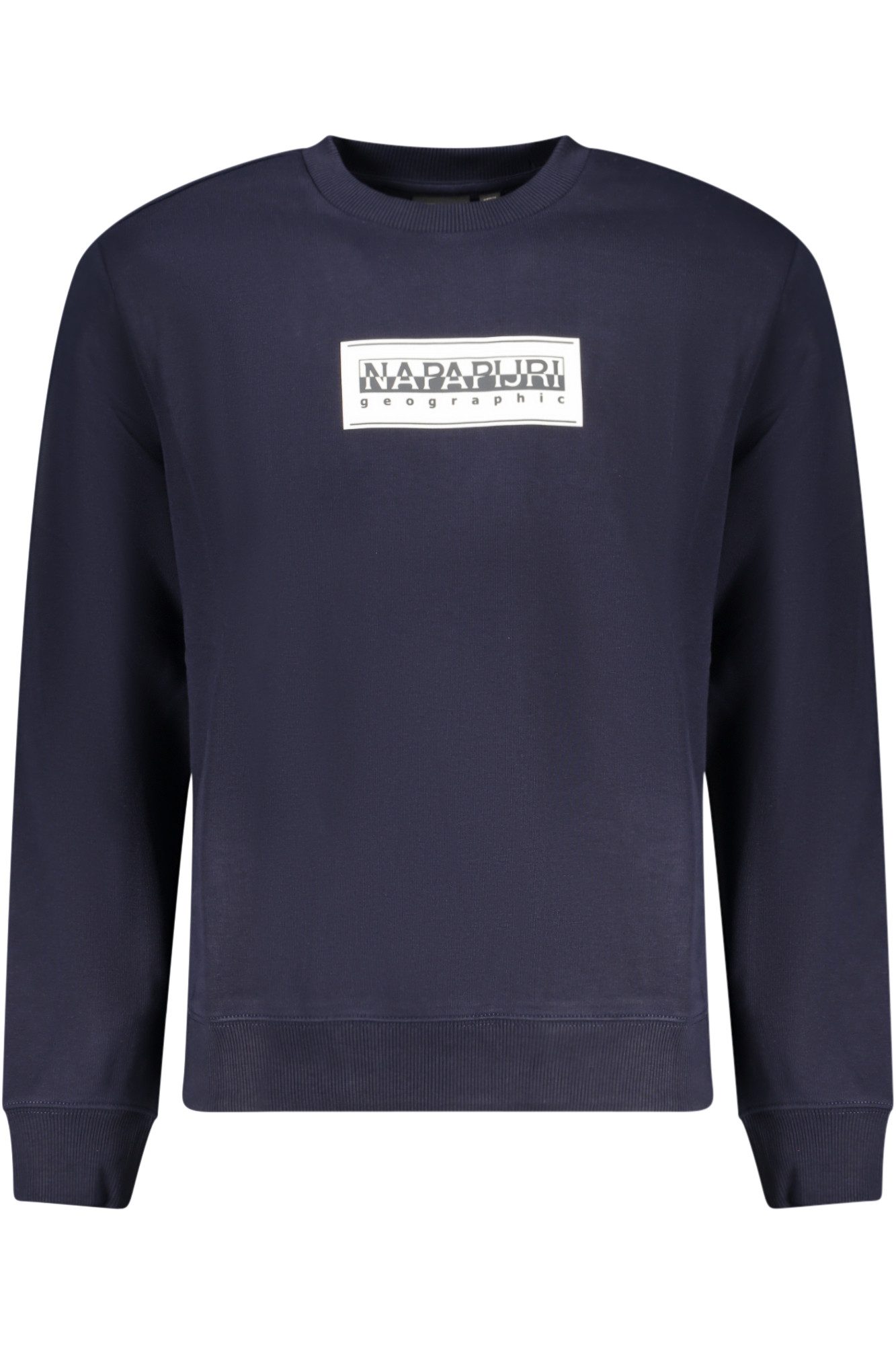 Napapijri Sweatshirt Blaues Herren Sweatshirt Relaxed Fit – Gefüttert