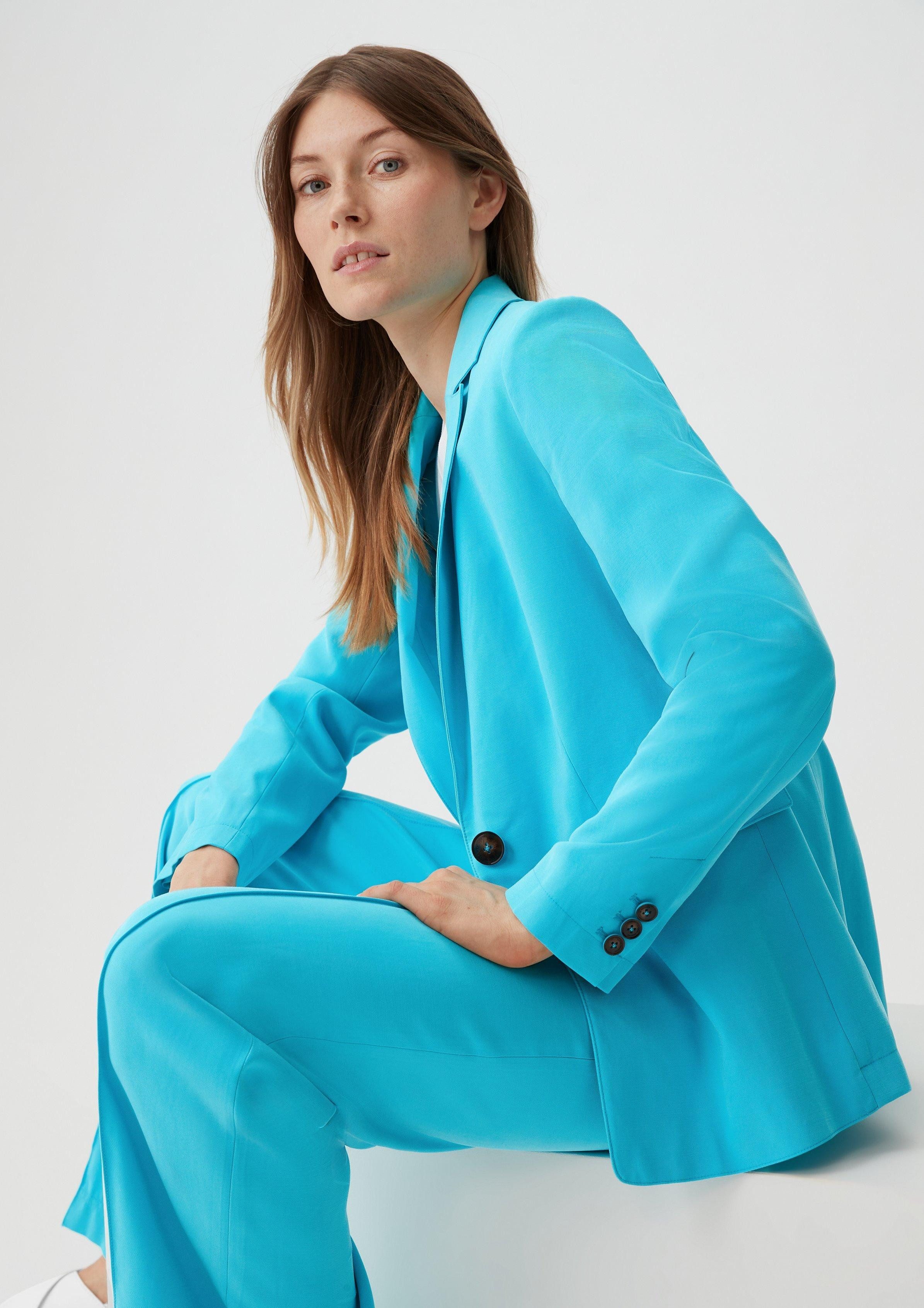 Blusenblazer Blazer aus Viskosemix