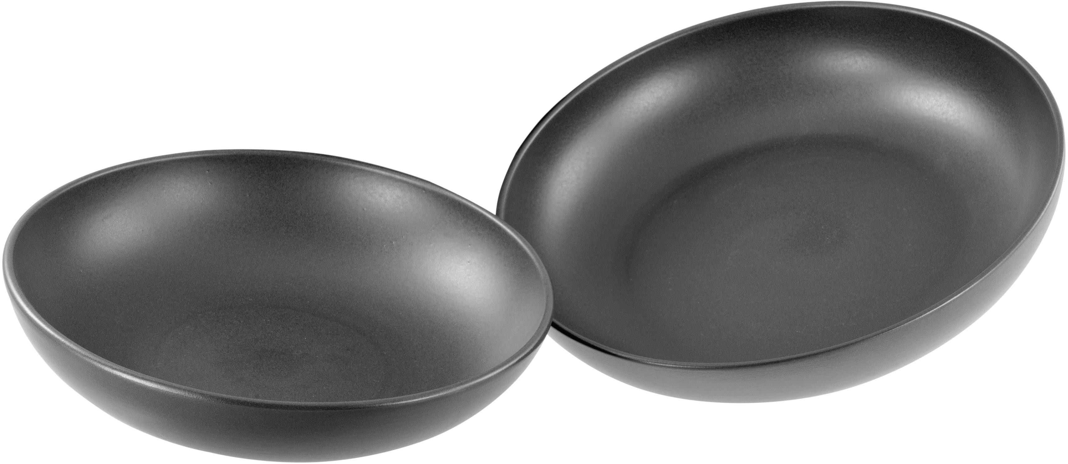 Servierschale Uno black, Servierschalen Set 2-tlg
