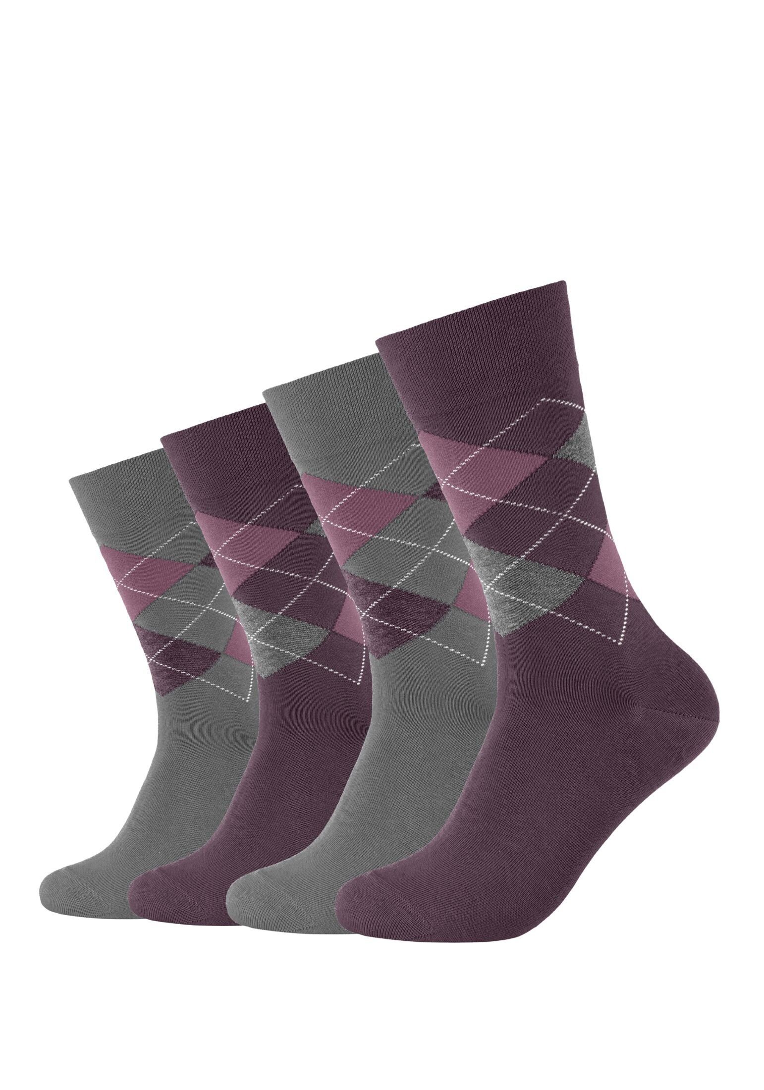 Pack purple 4er Socken Camano Socken potent