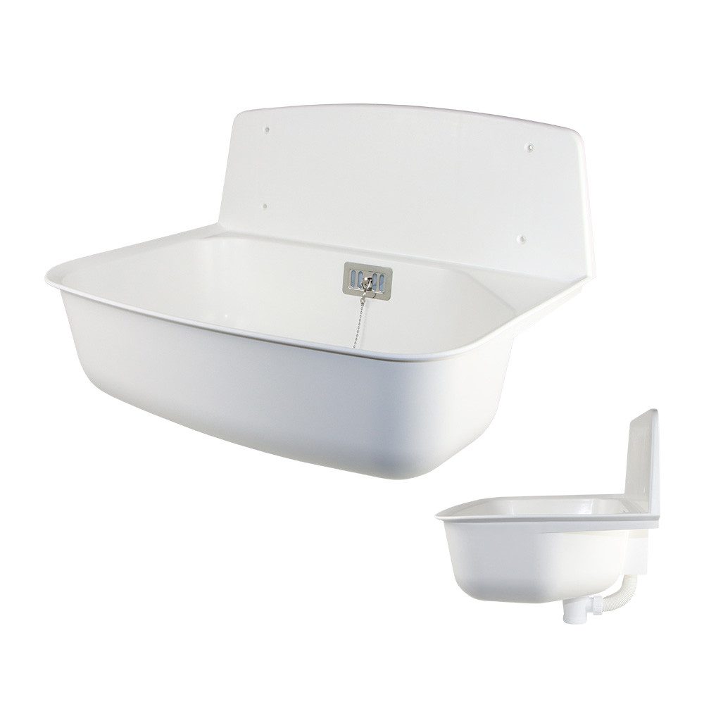 Haas Otto Waschbecken Kunststoff-Universal-Ausgussbecken "Basic", weiss günstig online kaufen