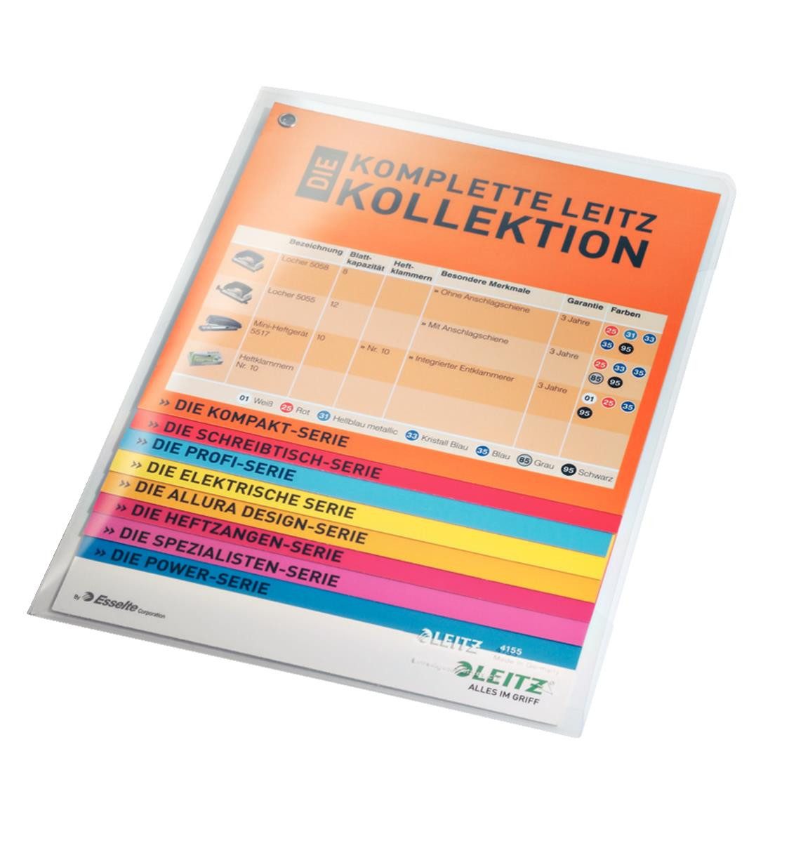LEITZ Prospekthülle LEITZ 4155 Sichthülle Super Premium A5 PVC dokumentenecht farblos