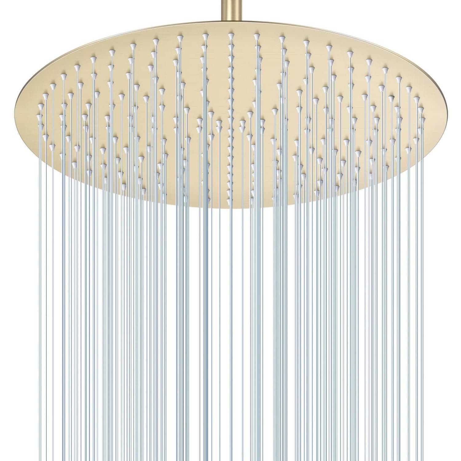 LuxusKollektion Regenduschkopf Duschkopf Regendusche 40cm Gold Edelstahl304 40CM C-gebürstetes Gold