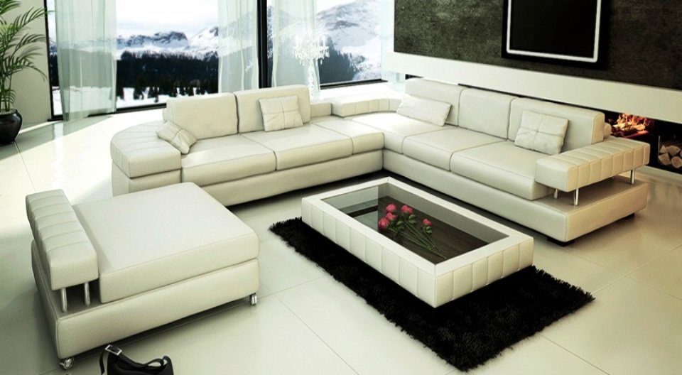 Made Sofa JVmoebel Sofagarnitur 3+2+1 Ecksofa Design Couch Neu, Europe in Wohnlandschaft Sofa