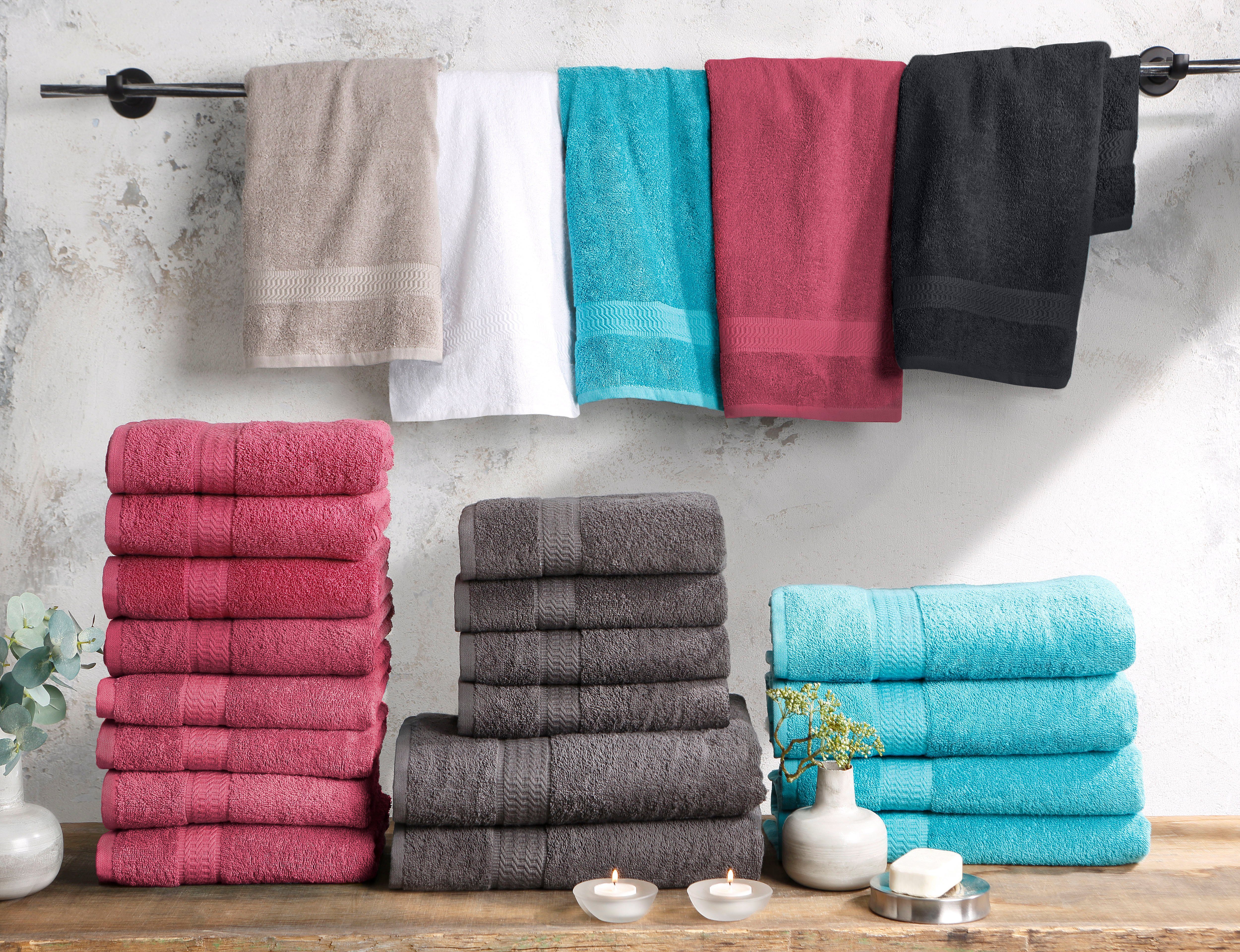 my home Handtücher Juna, als Set günstig online kaufen