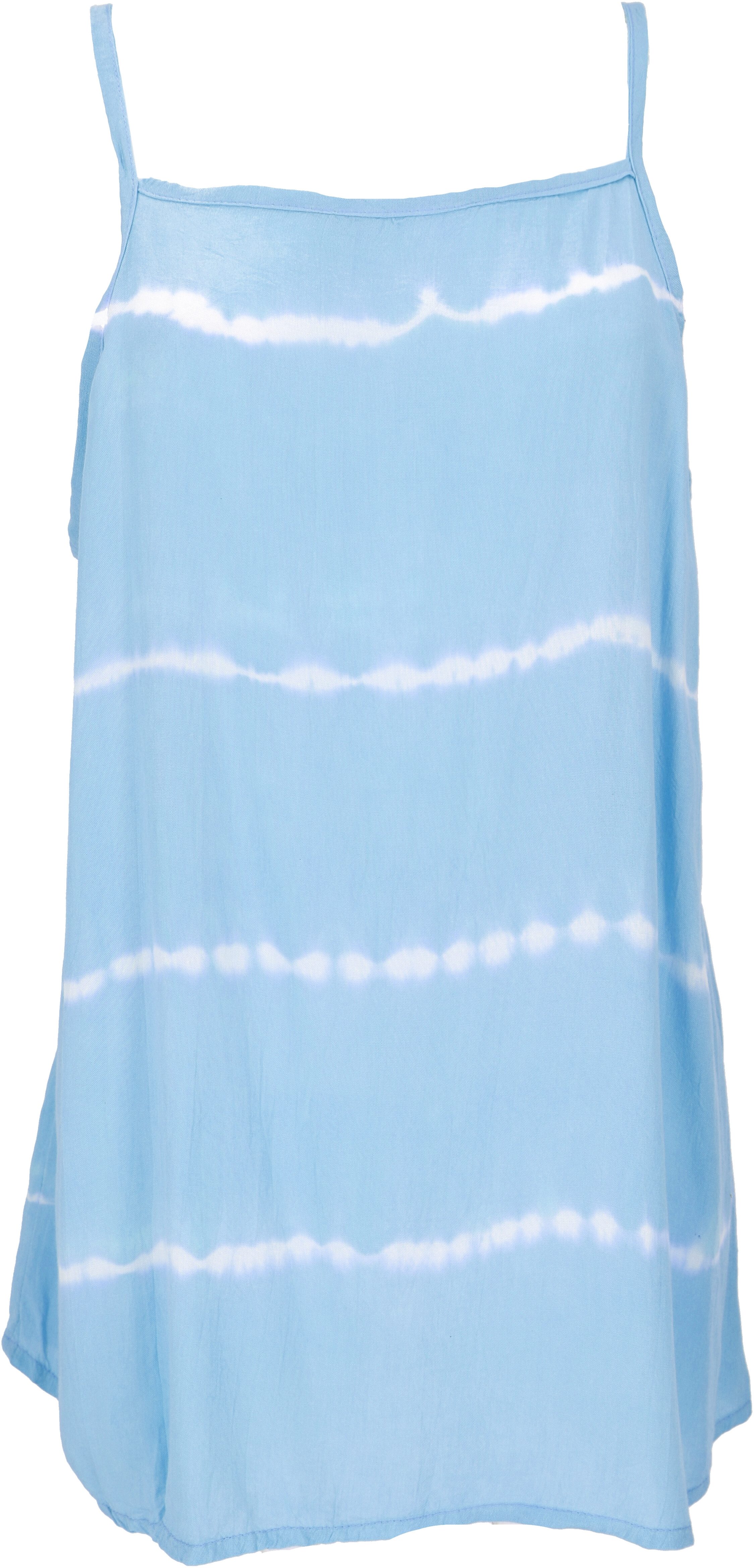 Guru-Shop T-Shirt Rückenfreies Sommertop, Batiktop, Träger Top -.. Festival, Ethno Style, Hippie, alternative Bekleidung